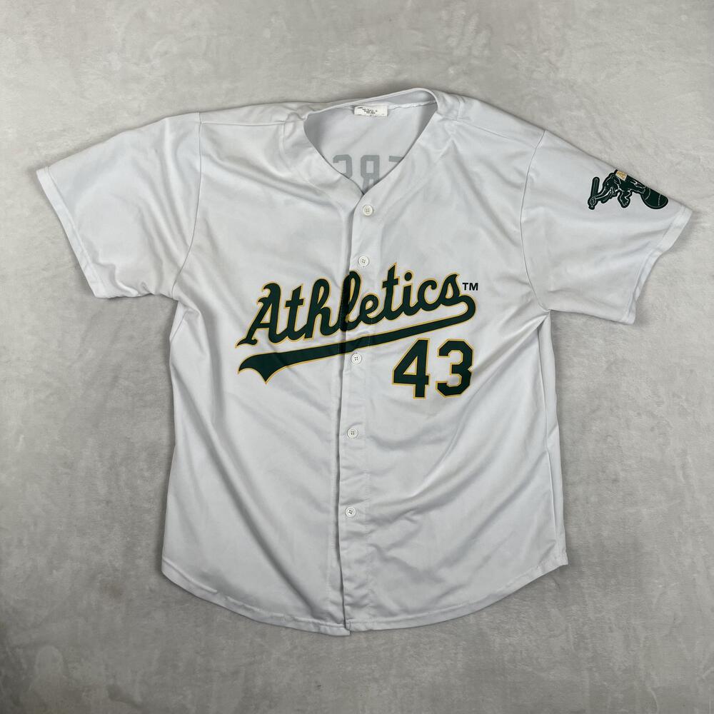 Oakland Athletics Dennis Eckersley Jersey Mens 2XL White MLB Baseball Match Up